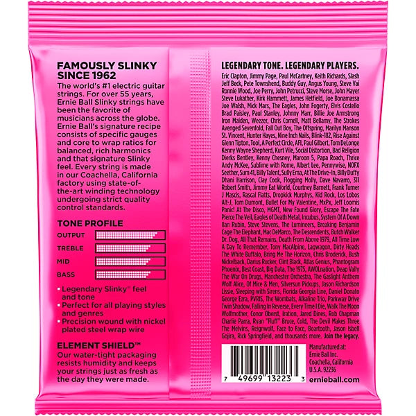 Ernie Ball 3223 Nickel Super Slinky Electric Guitar Strings 3-Pack