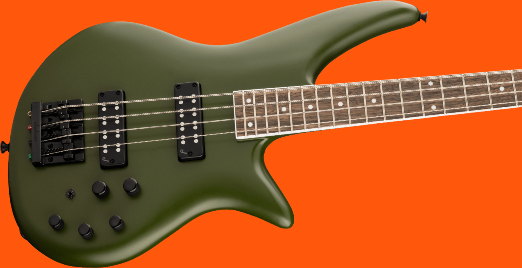 Jackson X Series Spectra Bass SBX IV, Laurel Fingerboard, Matte Army Drab