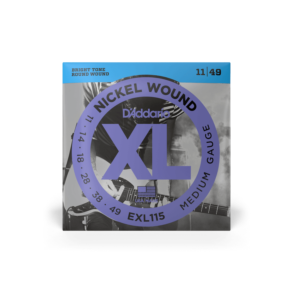11-49 Medium Electric Guitar Strings EXL115