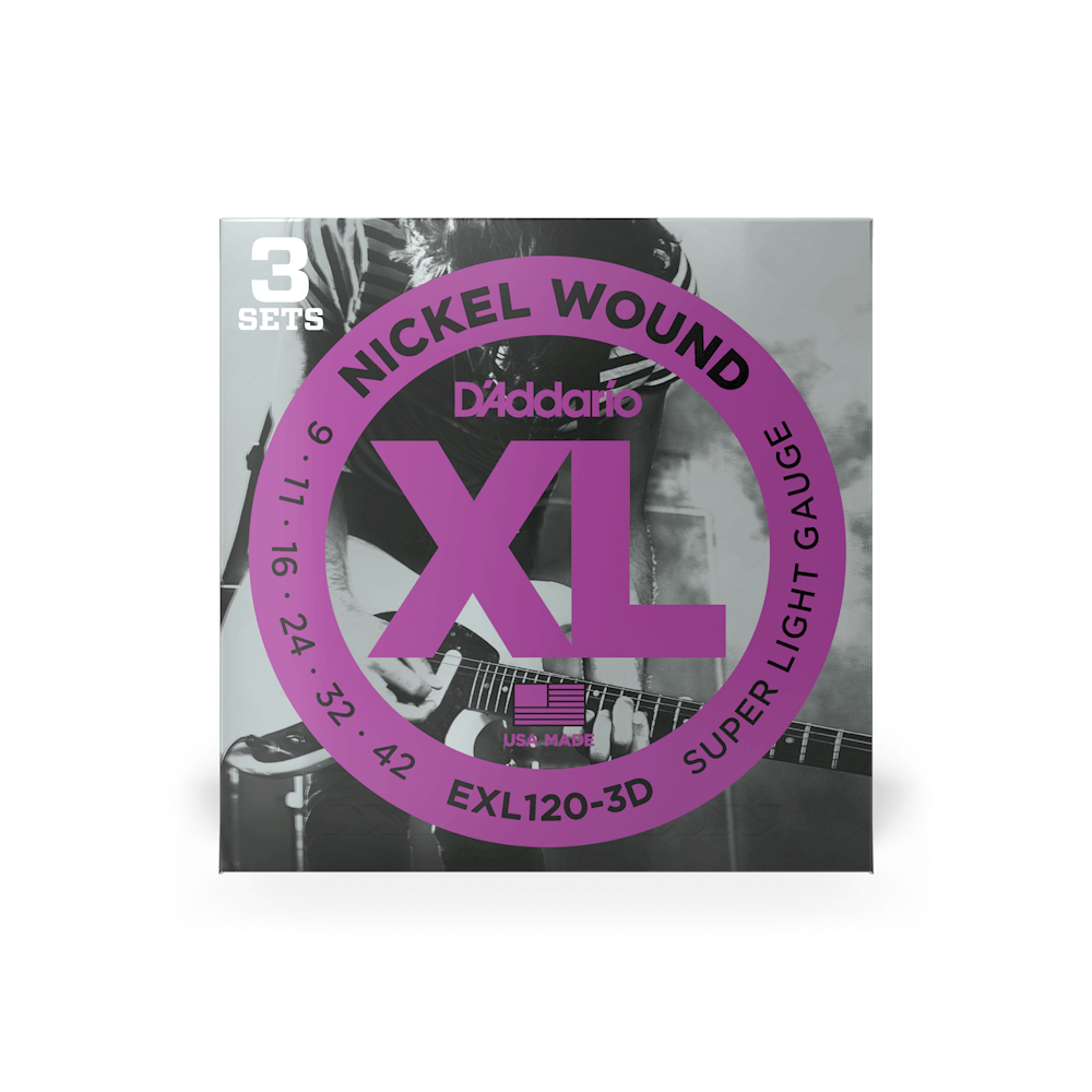 09-42 Super Light Electric Guitar Strings EXL120