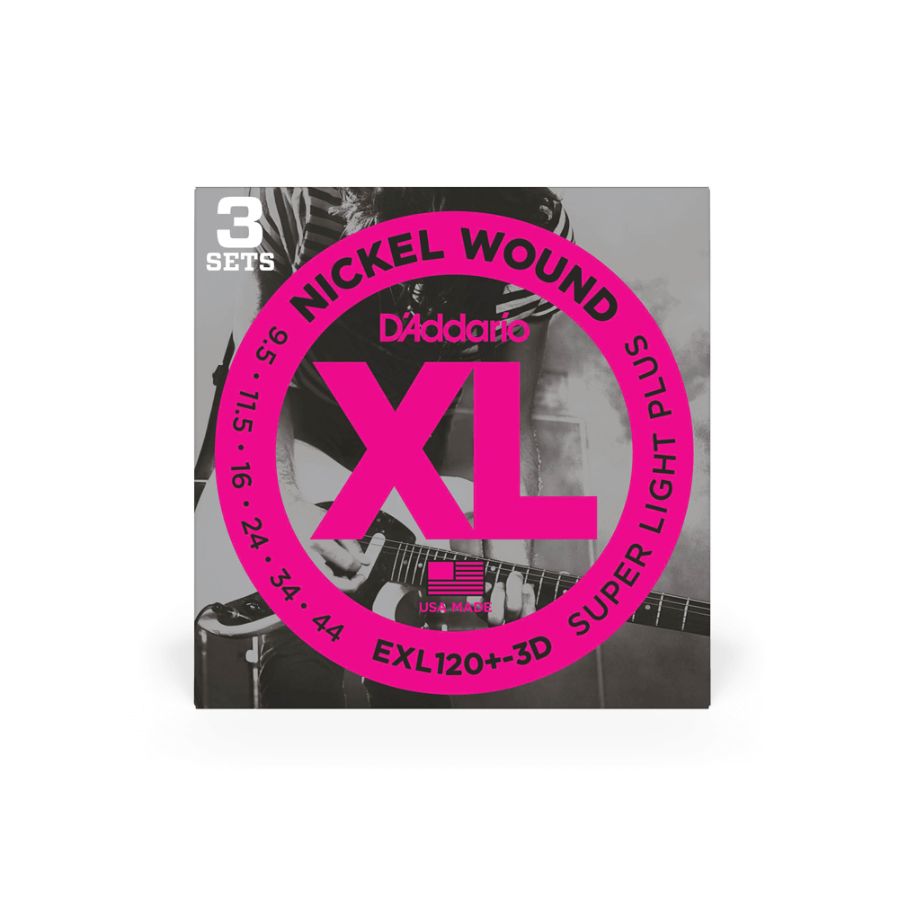 9.5-44 Super Light Plus Electric Guitar Strings EXL120+