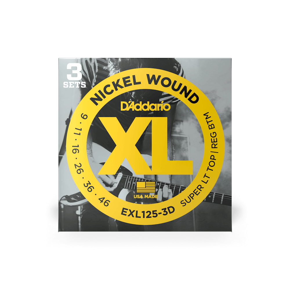 09-46 Super Light Top/Regular Bottom Electric Guitar Strings EXL125