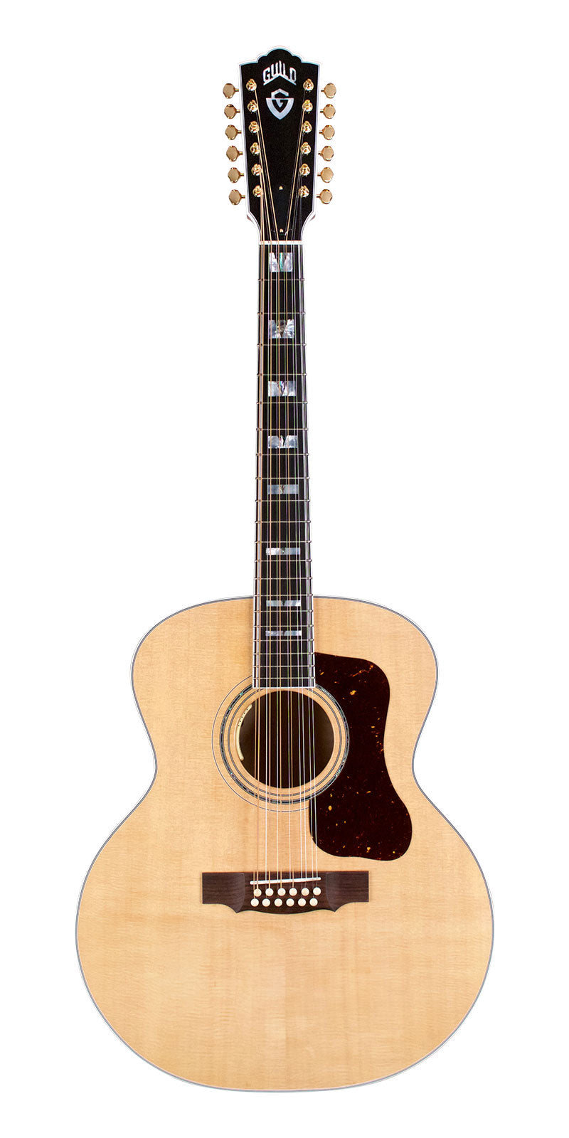 Guild F-512 Maple Jumbo 12-String Acoustic Guitar Natural