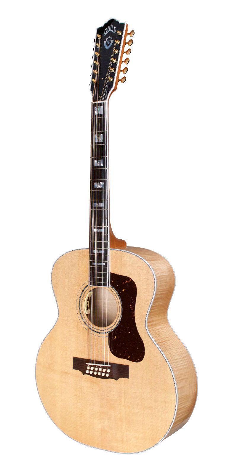 Guild F-512 Maple Jumbo 12-String Acoustic Guitar Natural