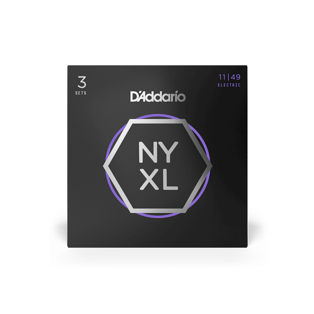 11-49 Medium Electric Guitar Strings 3-Pack NYXL1149-3P