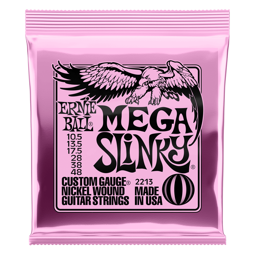 Mega Slinky Nickel Wound Electric Guitar Strings 10.5-48 Gauge