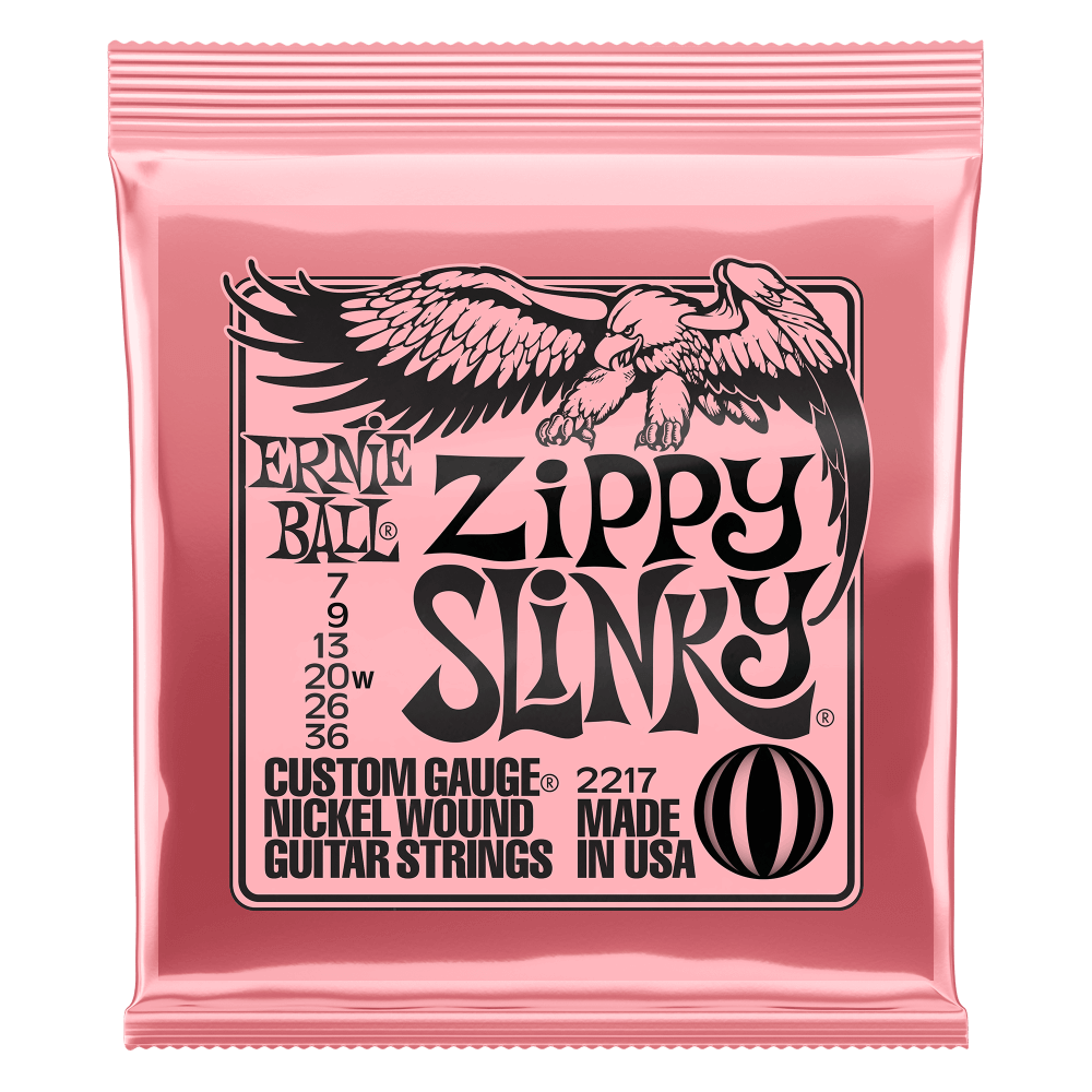 Zippy Slinky Nickel Wound Electric Guitar Strings 7-36 Gauge