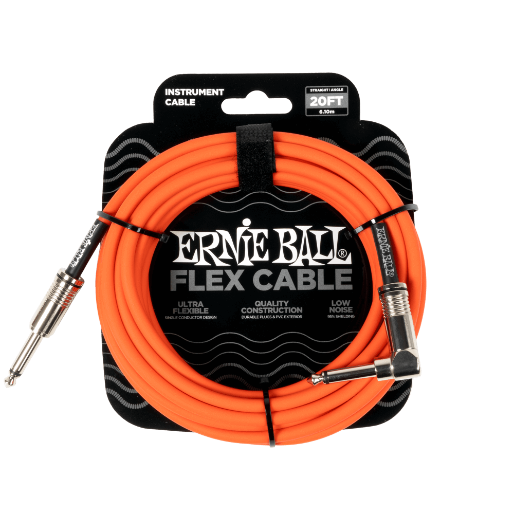 Ernie Ball FLEX Straight to Straight Instrument Cable 10 ft. Blue