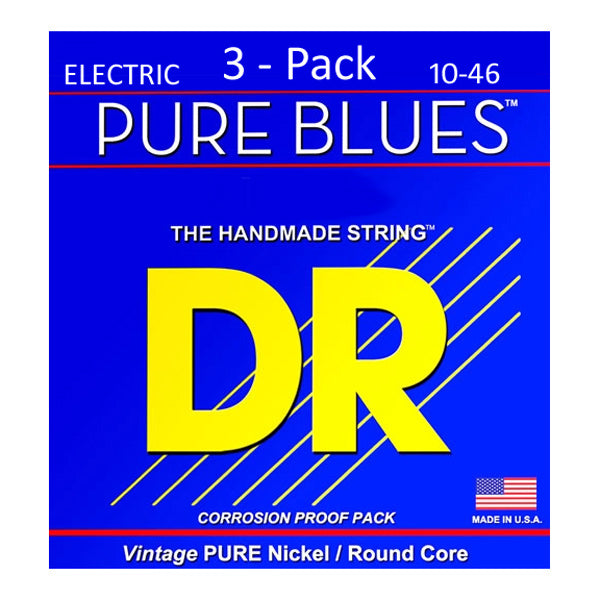 PURE BLUES Elec String 10-46 3Pack