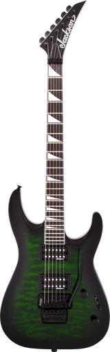Jackson JS Series Dinky® Arch Top JS32Q DKA, Amaranth Fingerboard, Transparent Green Burst