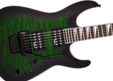 Jackson JS Series Dinky® Arch Top JS32Q DKA, Amaranth Fingerboard, Transparent Green Burst