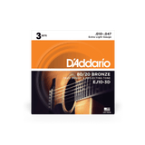 10-47 Extra Light Acoustic Guitar Strings EJ10