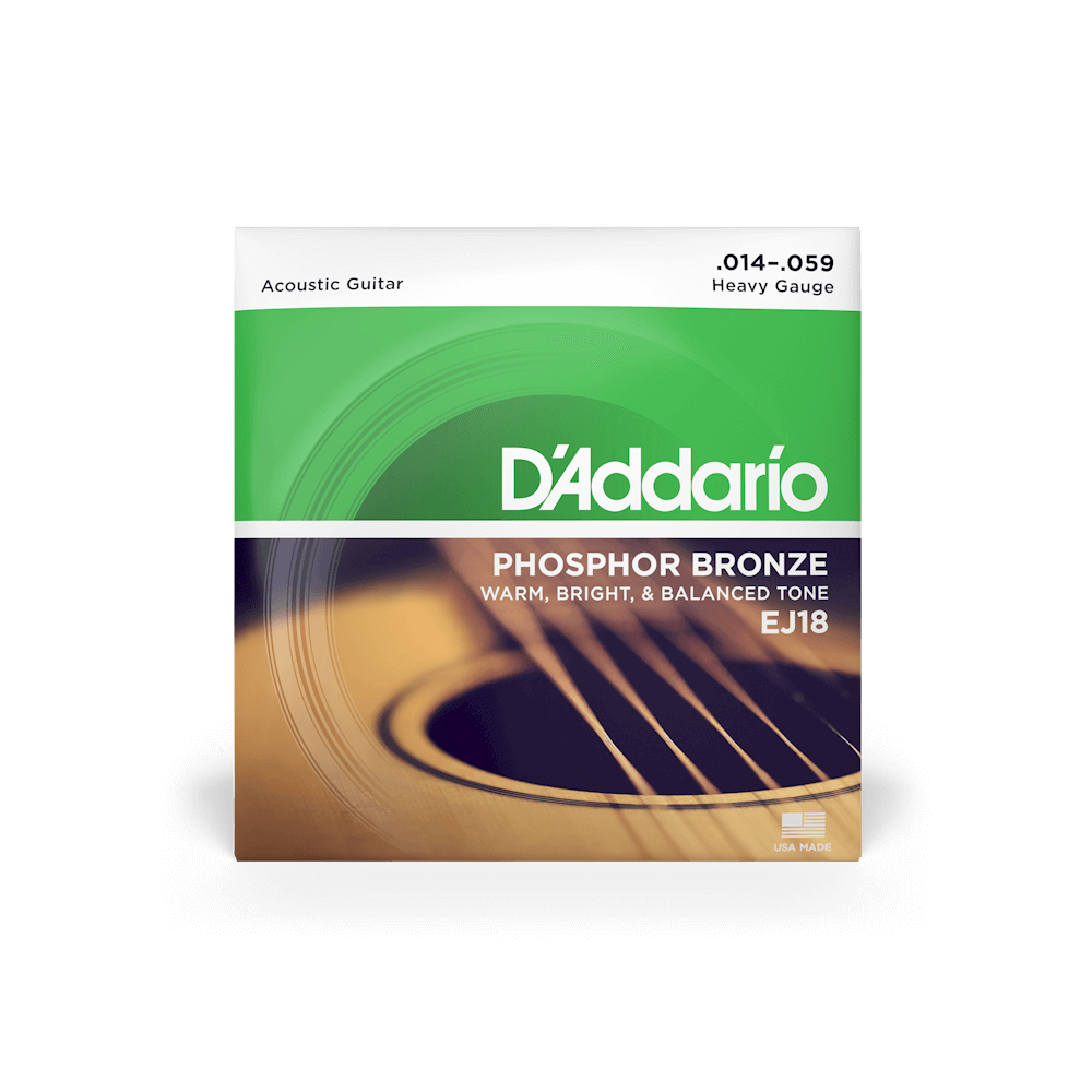 14-59 Heavy Acoustic Guitar Strings EJ18