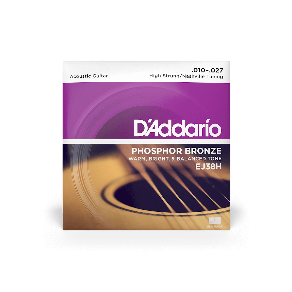 10-27 High Strung/Nashville Tuning Acoustic Guitar Strings EJ38H