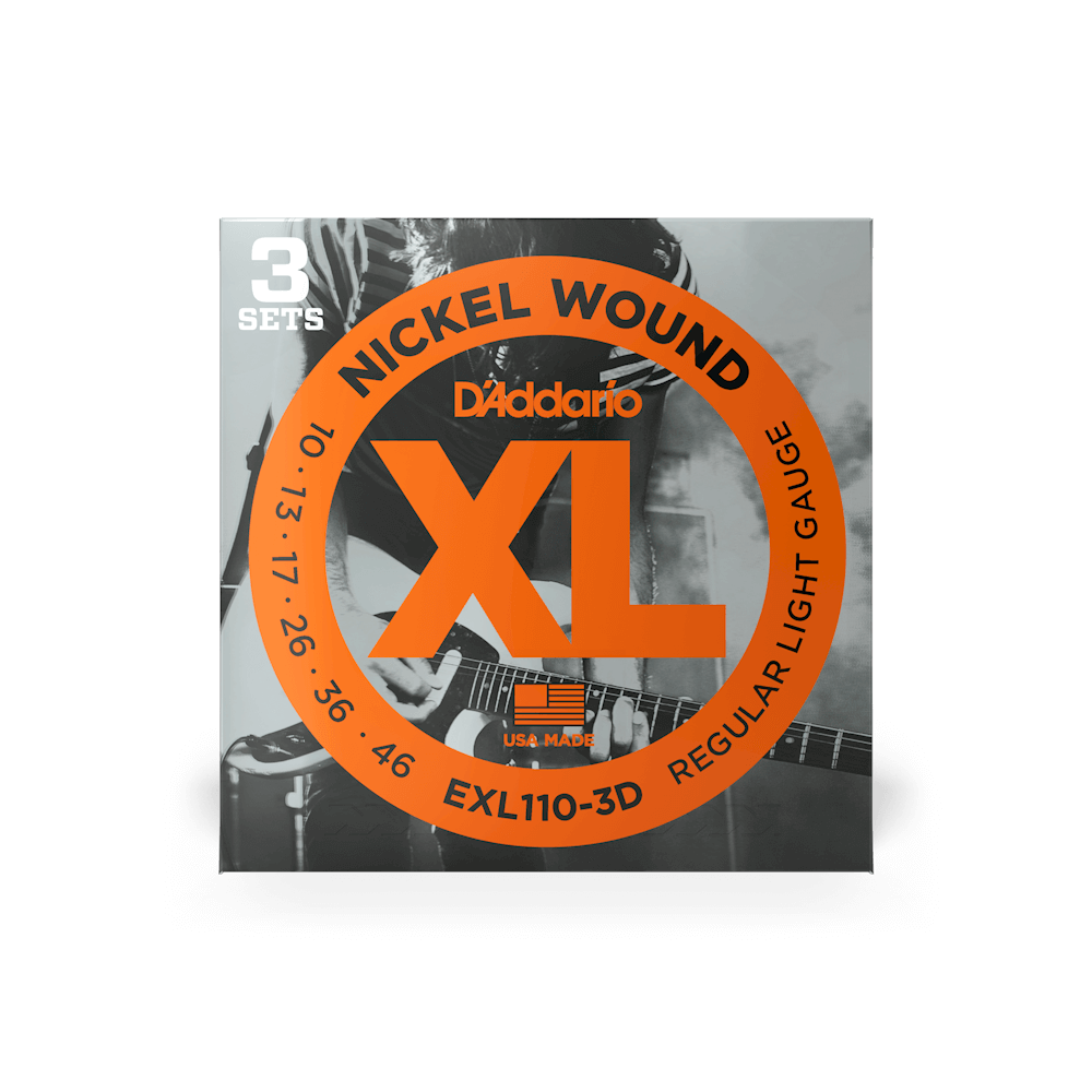 10-46 Regular Light Electric Guitar Strings EXL110