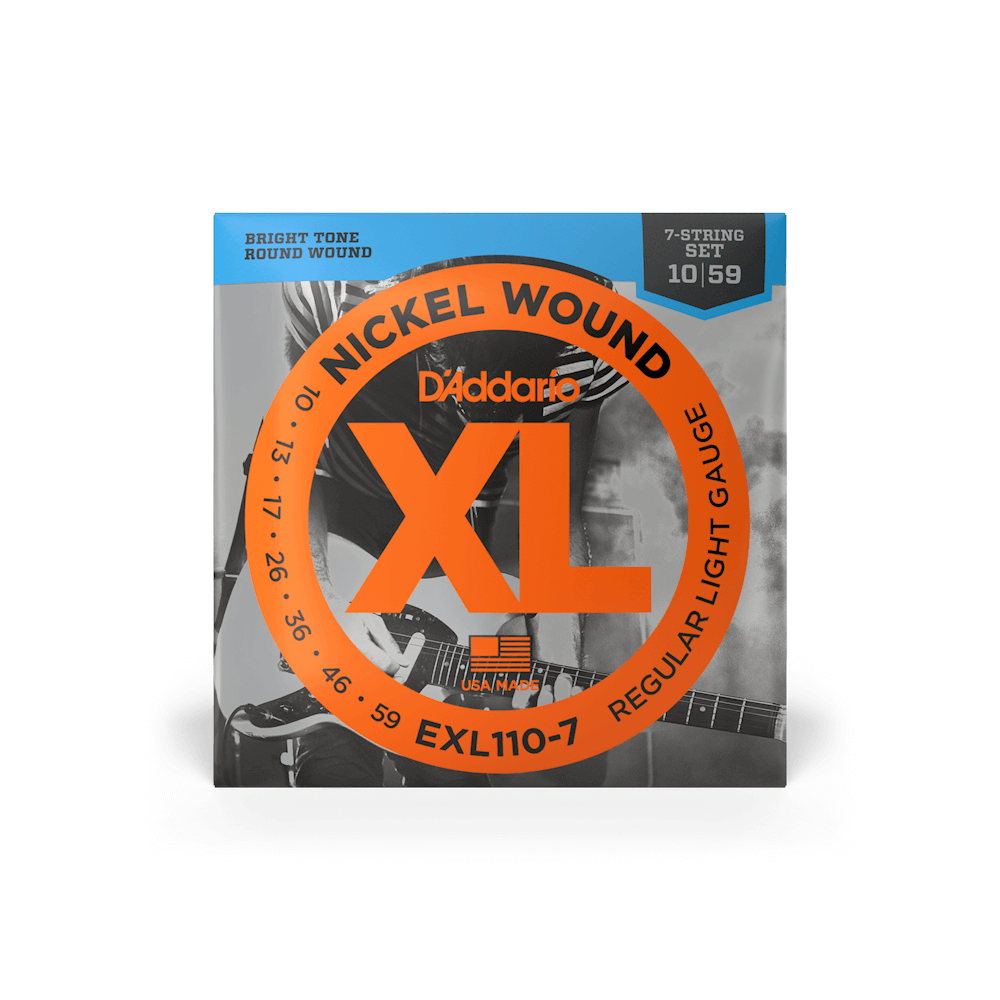 10-59 Regular Light 7-String Electric Guitar Strings EXL110-7