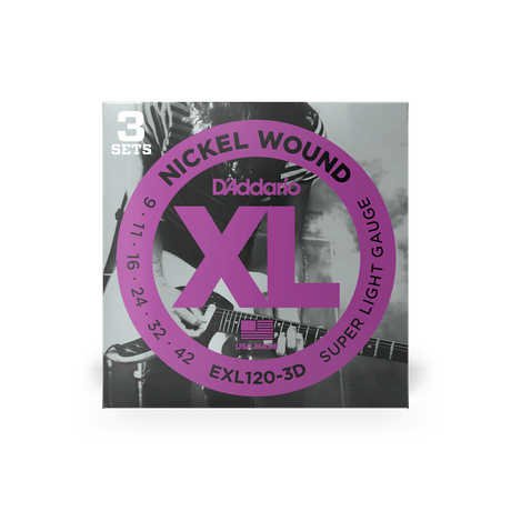 09-42 Super Light Electric Guitar Strings EXL120
