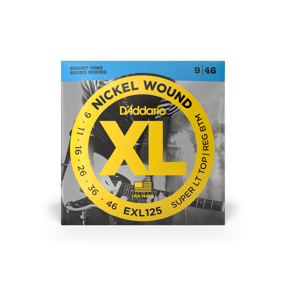 09-46 Super Light Top/Regular Bottom Electric Guitar Strings EXL125