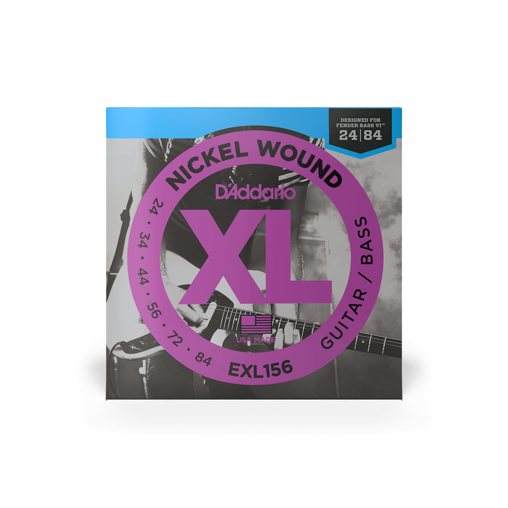 24-84 Fender Bass VI Electric Guitar Strings EXL156