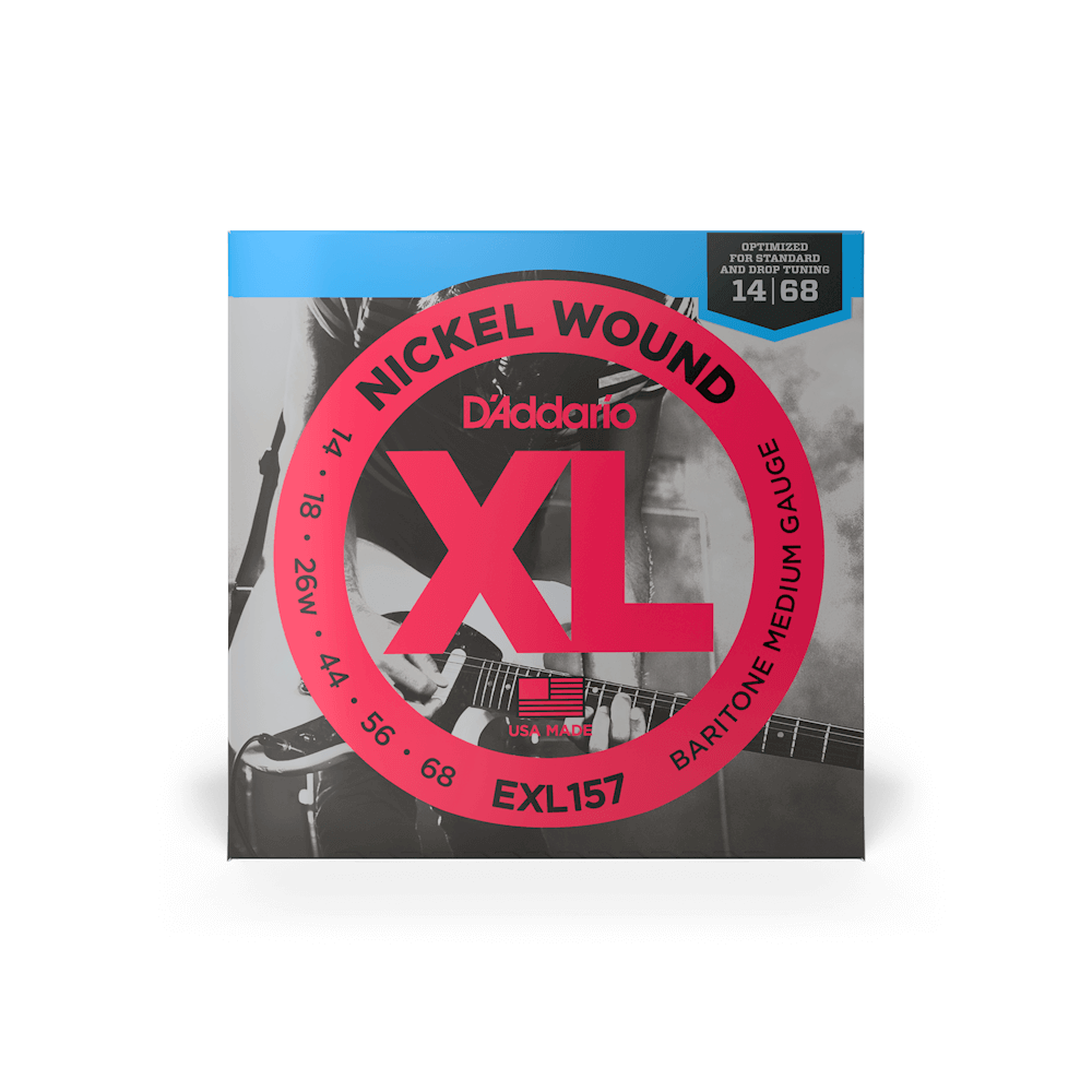 14-68 Medium Baritone Electric Guitar Strings EXL157