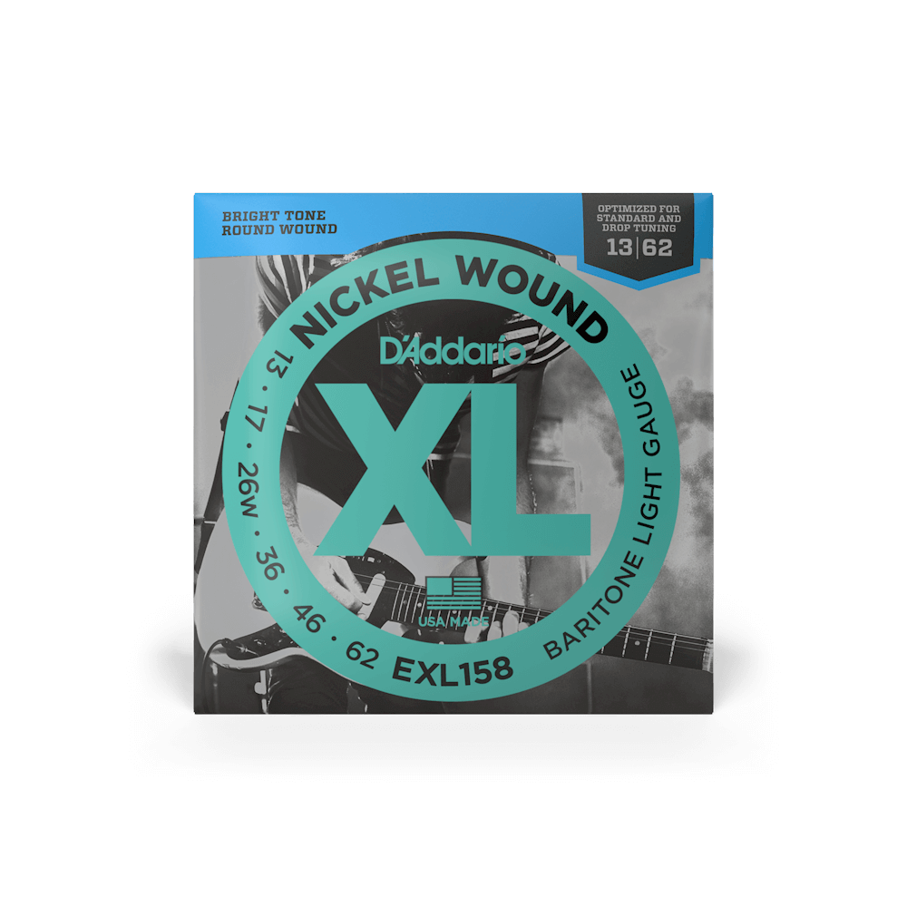 13-62 Light Baritone Electric Guitar Strings EXL158