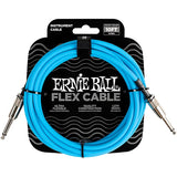 Ernie Ball FLEX Straight to Straight Instrument Cable 10 ft. Blue