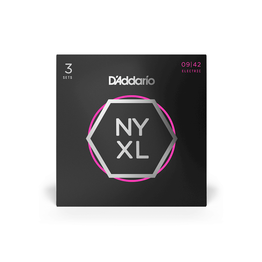 09-42 Super Light Electric Guitar Strings 3-Pack NYXL0942-3P