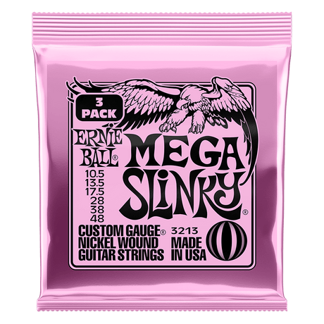 Mega Slinky Nickel Wound Electric Guitar Strings 10.5-48 Gauge